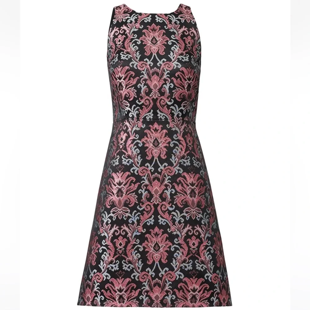 NWT kate spade Mini Dress Tapestry Jacquard Fit-and-Flare Women’s 4 Sleeveless